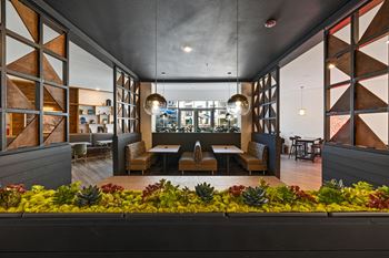 Hdtv lounge with billiards table and shuffle board